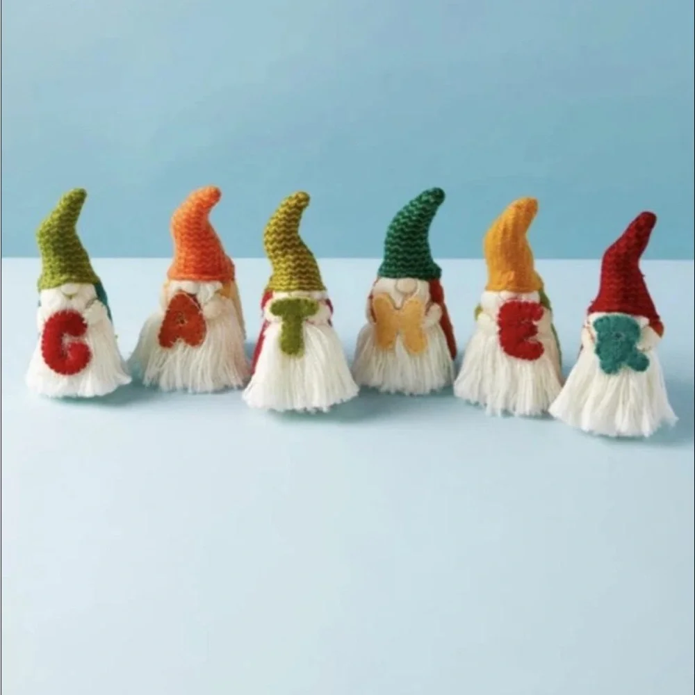 Set of 6 Thanksgiving Gnomes GATHER Decor